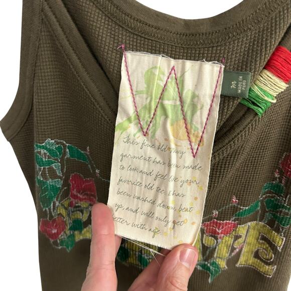 Y2K Boho Graphic Tank Top Old Navy Vintage‎ Create Print Small - Picture 3 of 9